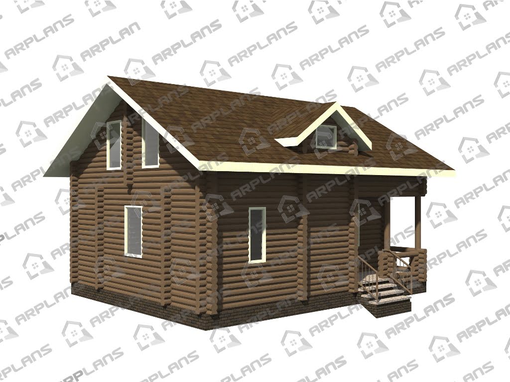 Проект дома из бревна ДО-005