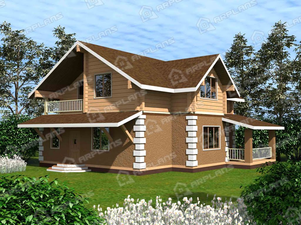 Проект комбинированного дома А-001