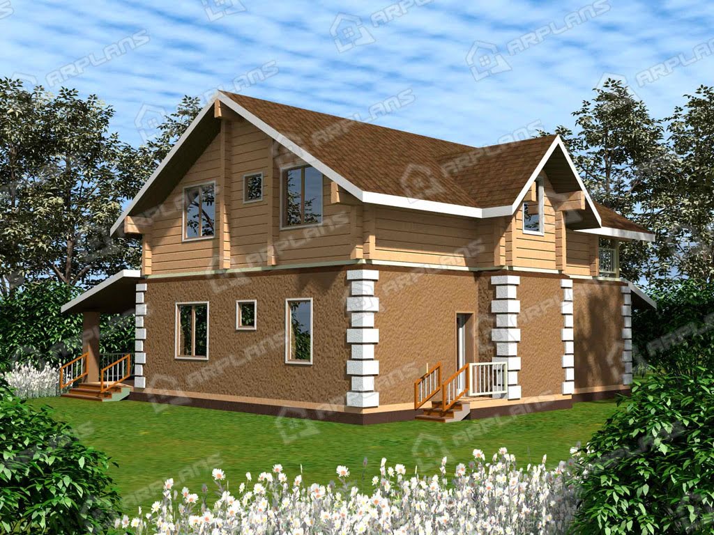 Проект комбинированного дома А-001