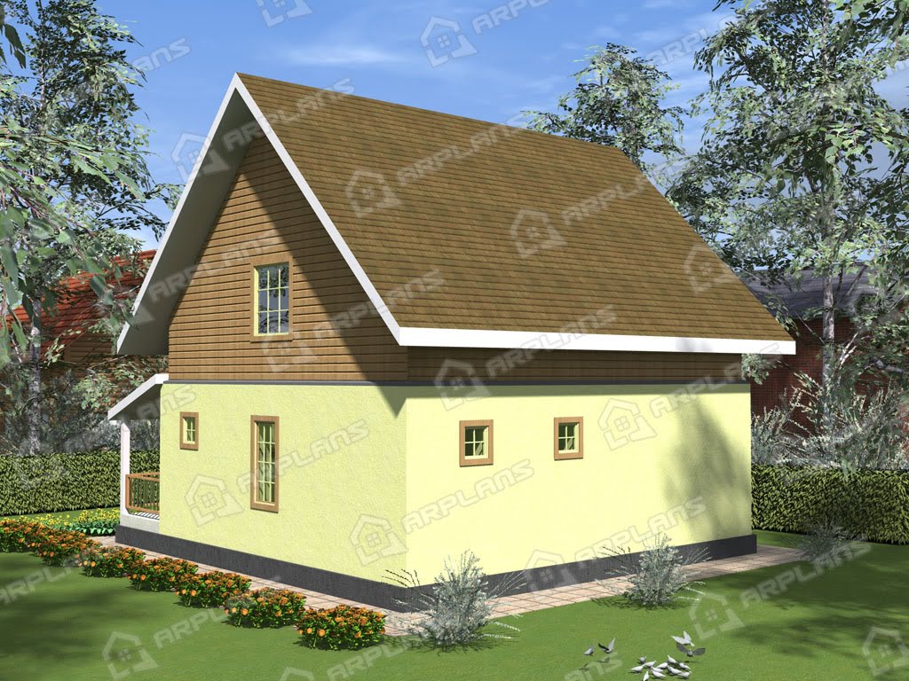 Проект комбинированного дома А-003