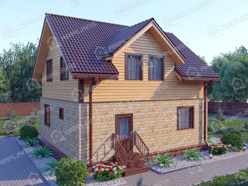 Проект комбинированного дома А-006