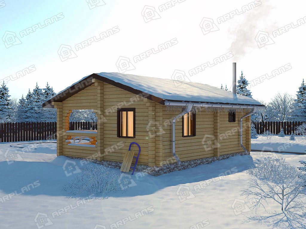 Проект бани Б-005