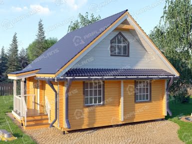 Проект комбинированного дома А-004