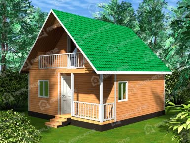 Проект каркасного дома И-003